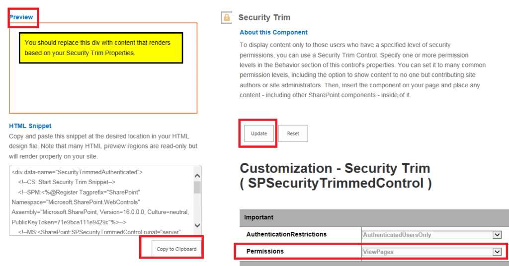 Security Trim Details
