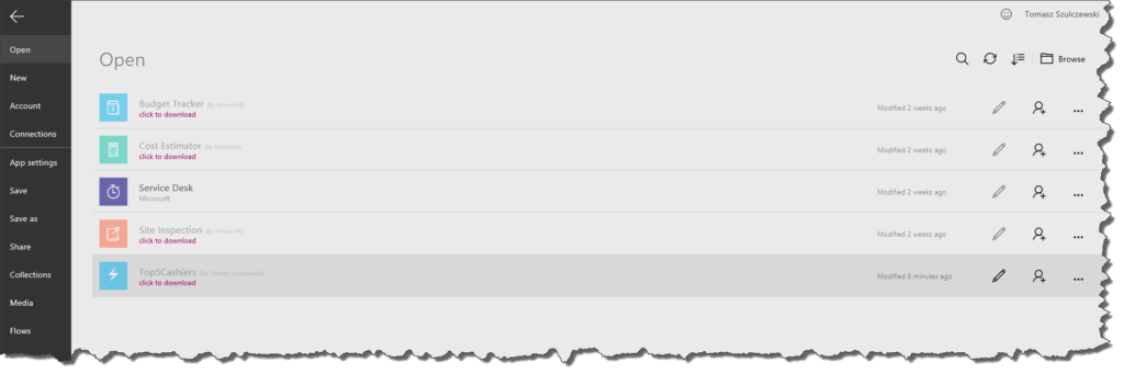 Save PowerApps