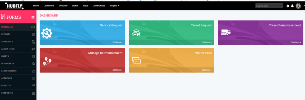 Hubfly forms