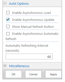 Enable Asynchronous Update