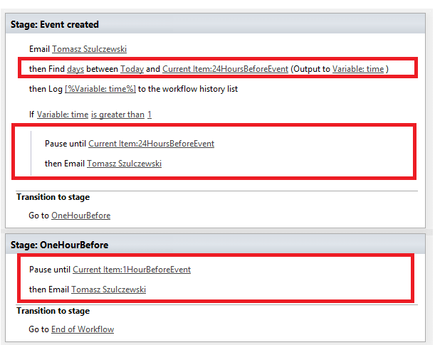 WorkFlow For Event Notification WorkFlow For Event Notification