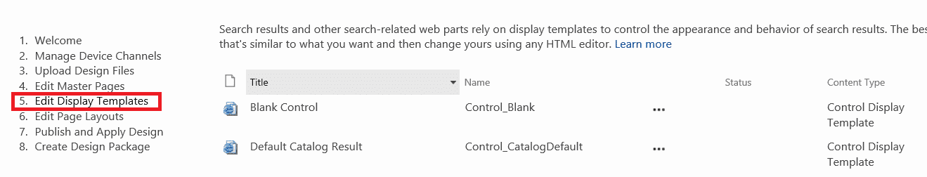 Custom SharePoint display template