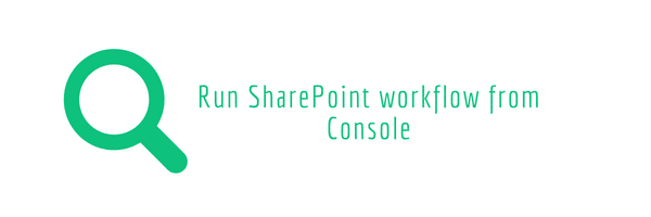 Run SharePoint workflow from Console application