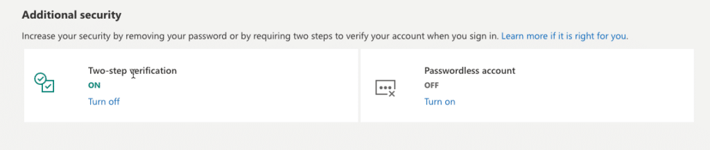 Passwordless accpimt