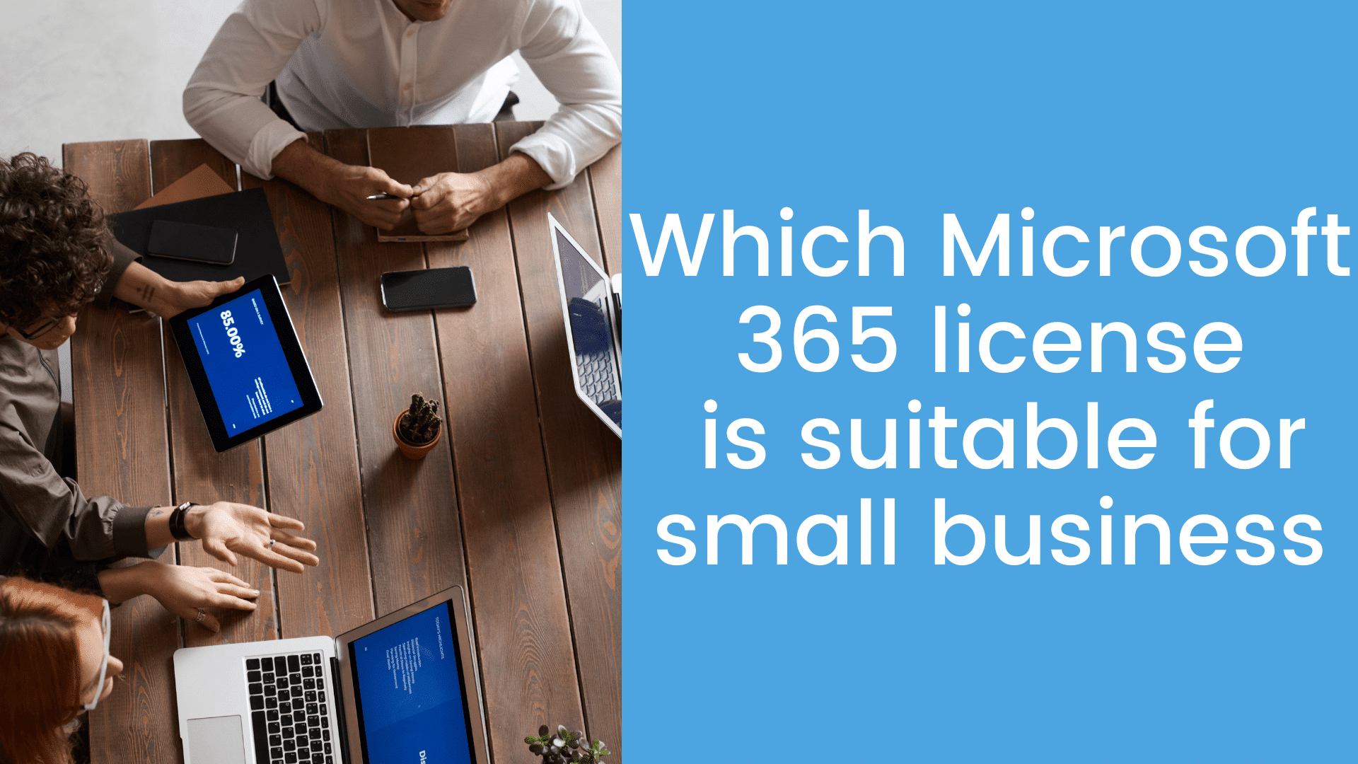 Microsoft 365 license for a small business
