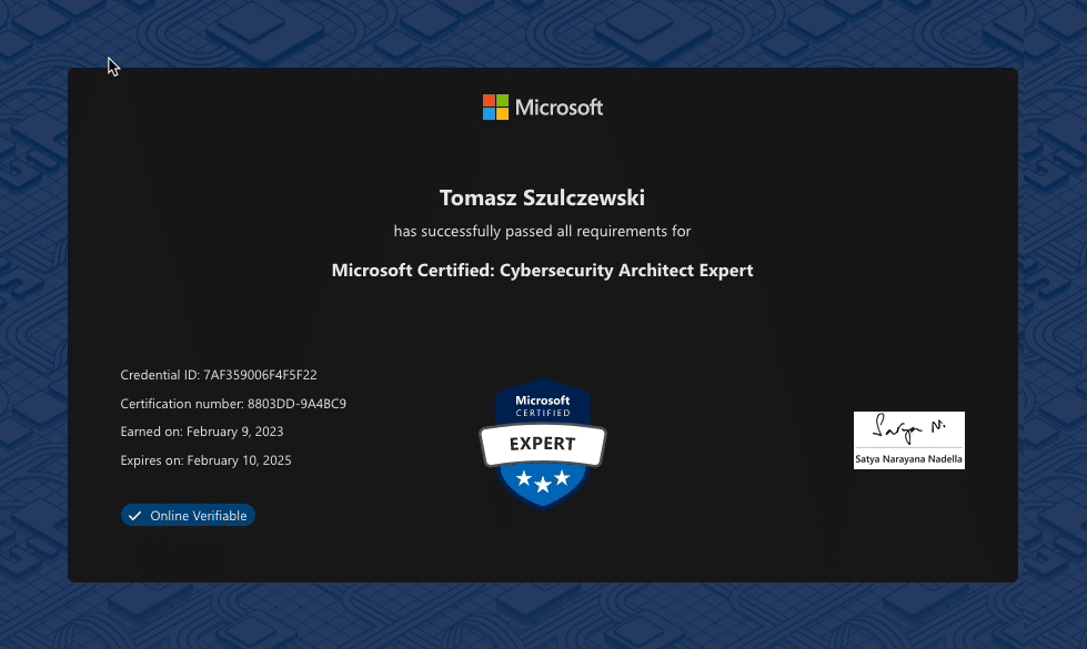Microsoft Certified- Cybersecurity Architect Expert Microsoft Certified- Cybersecurity Architect Expert